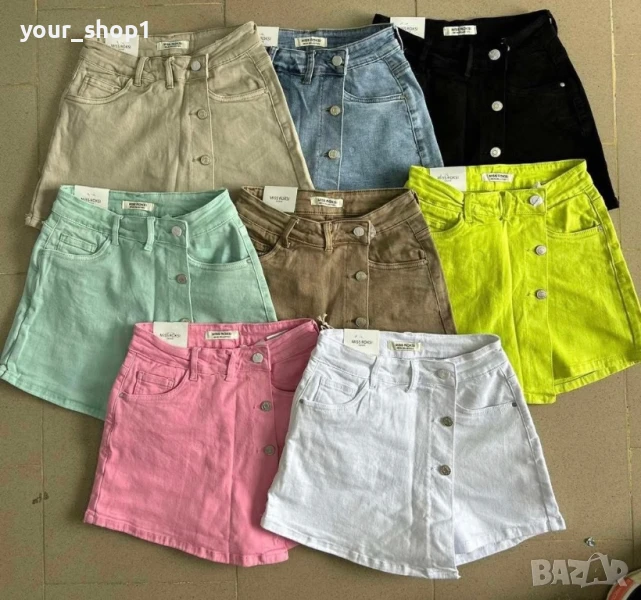 Дамска дънкова пола/панталон панталонки , снимка 1