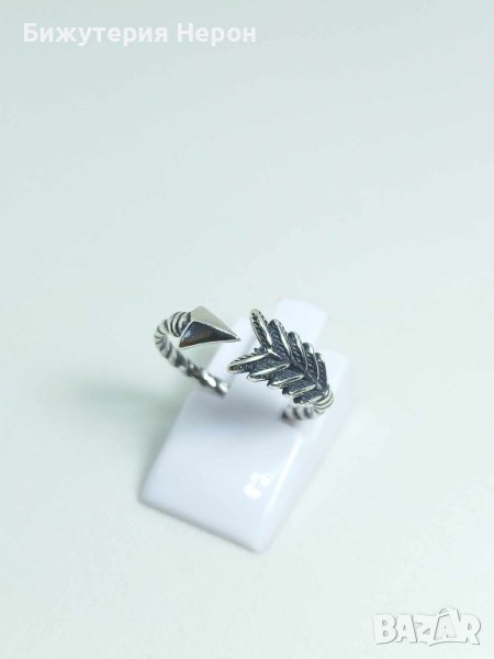 Сребърен пръстен Стрела, снимка 1