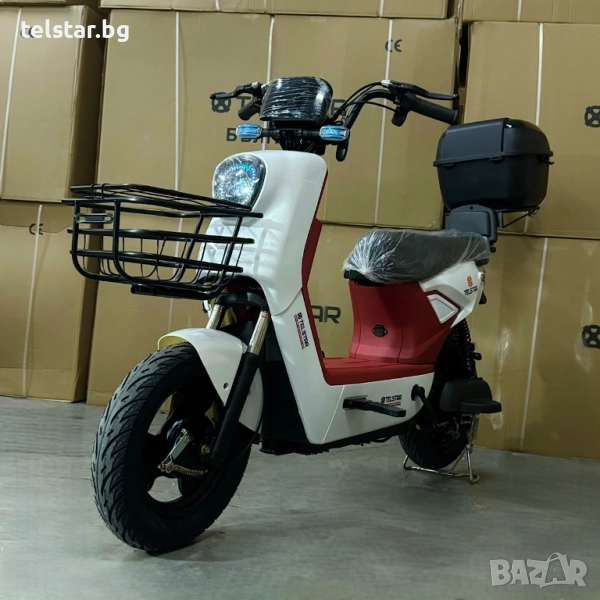 Eлектрически скутер TELSTAR EMAL IDEAL 1500W с двойна седалка и възможност за педали Нов модел 2025,, снимка 1