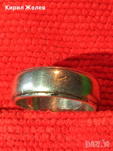 СТАРИННА МАСИВНА СРЕБЪРНА РЕТРО АР ДЕКО СТИЛ ХАЛКА ВИСОКА ПРОБА СРЕБРО ПРЪСТЕН РЪЧНА ИЗРАБОТКА 37823, снимка 1