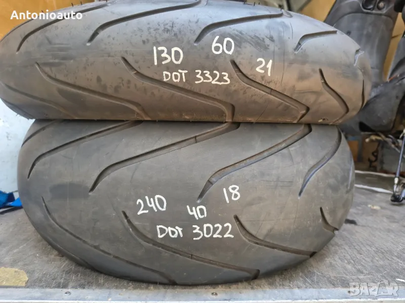 130 60 21  Michelin 240 40 18 Harley-Davidson гуми за чопър , снимка 1