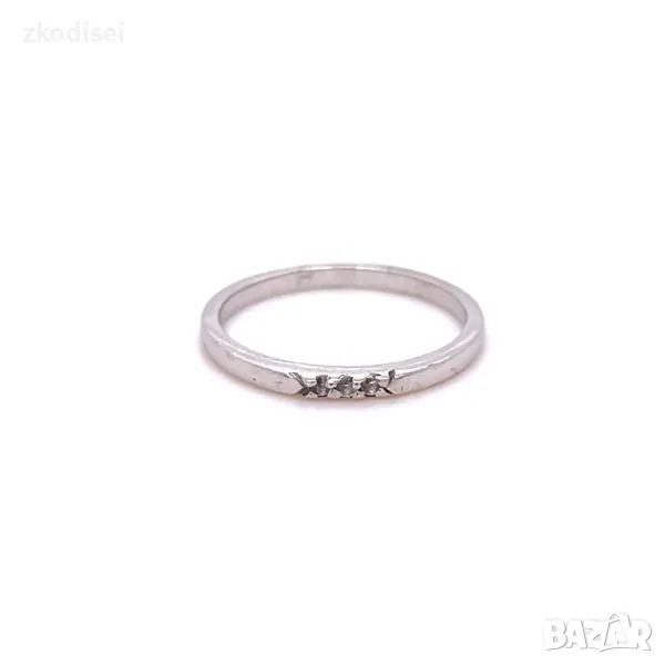 Златен дамски пръстен 1,56гр. размер:51 14кр. проба:585 модел:24101-4, снимка 1