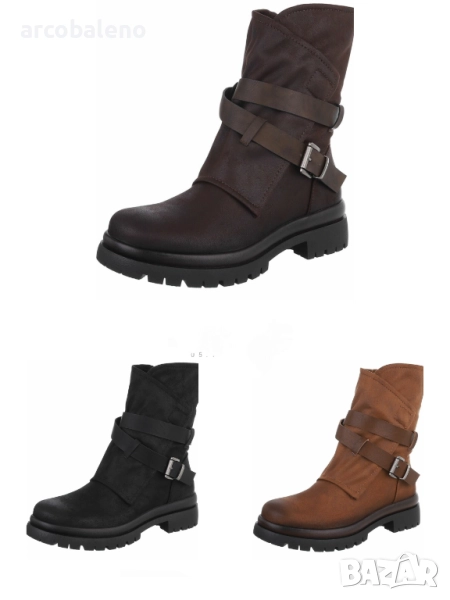 Дамски класически боти до глезена, 3цвята , снимка 1