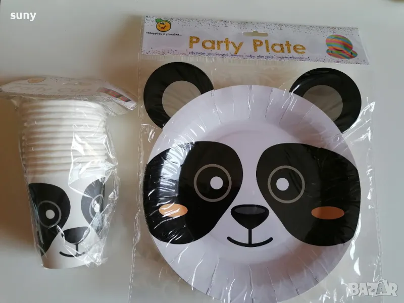 Парти чашки и чинийки с животни , снимка 1
