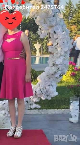 Рокля с колан, снимка 1