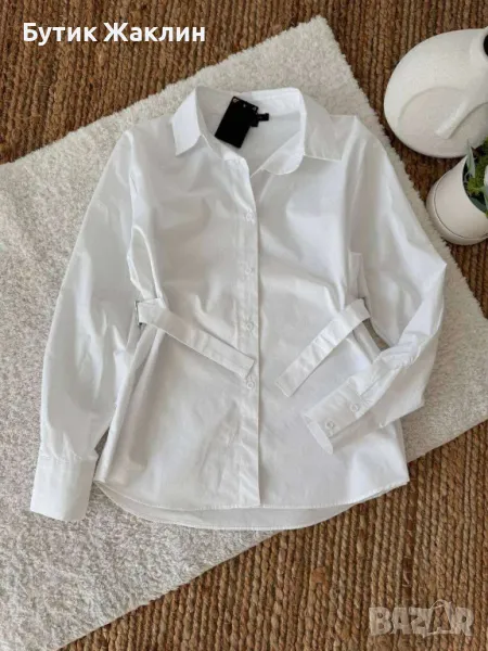 ‼️Намалена‼️Памучна риза със странично коланче, снимка 1