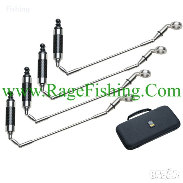 Mivardi Swing arm MCX Stainless - Carbon - 4бр. комплект неръждаеми обтегачи, снимка 1