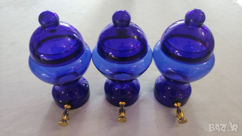 Амфори, стъкленици за парфюми от цветно стъкло. , снимка 1