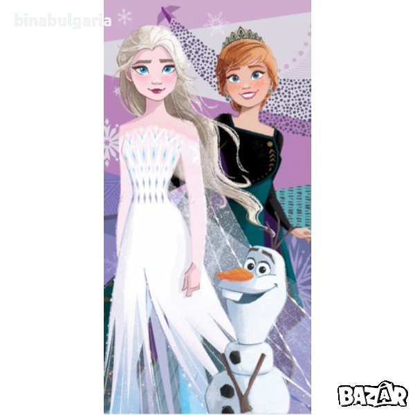Детски кърпи за плаж или за къпане модел " Frozen " " Замръзналото кралство " “Елза и Ана”, снимка 1