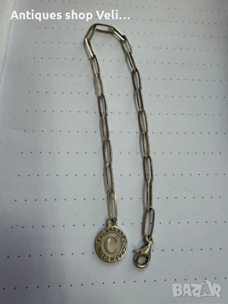 Дизайнерска сребърна гривна Thomas Sabo №7526 , снимка 1