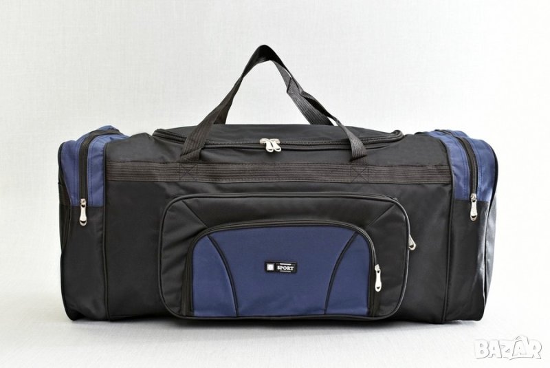 Спортен сак - сиво и черно 80 х 35 х 32 см, снимка 1
