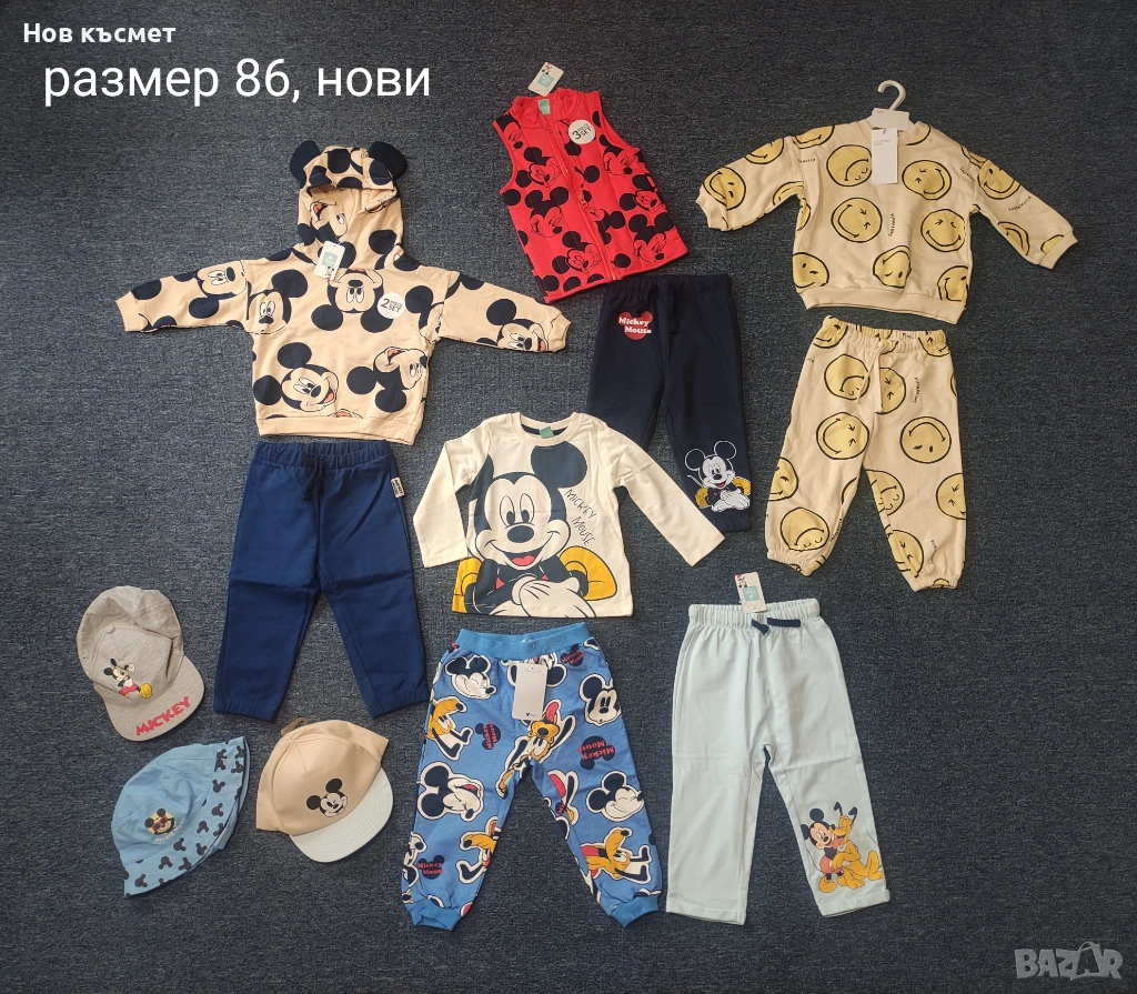 Нови детски дрехи 86см, с етикет, Мики Маус , снимка 1