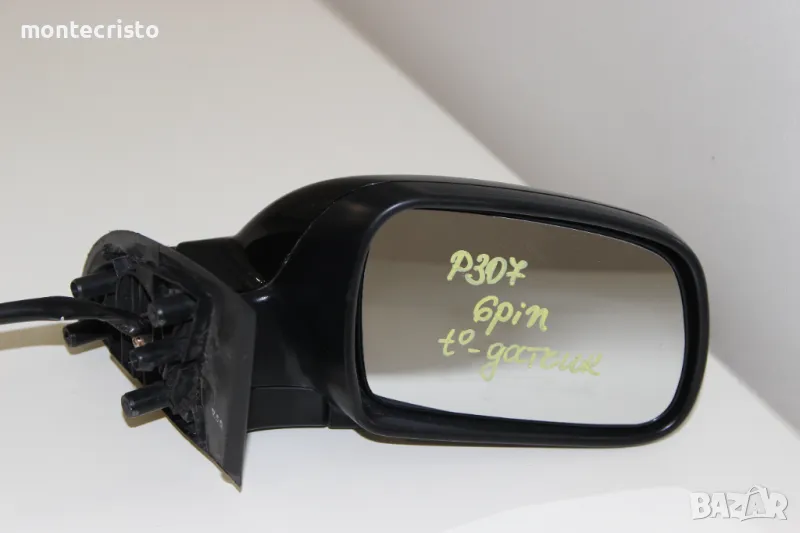 Дясно електрическо огледало Peugeot 307 (2001-2007г.) 6 пина Пежо 307 ⚫Цвят: Черен черно, снимка 1