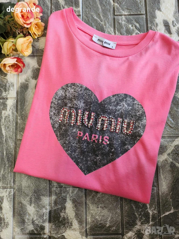 Розова дамска тенкска MiuMiu, снимка 1