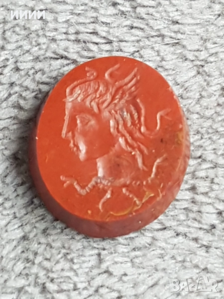 Камък карнеол гема Горгона Медуза  , снимка 1