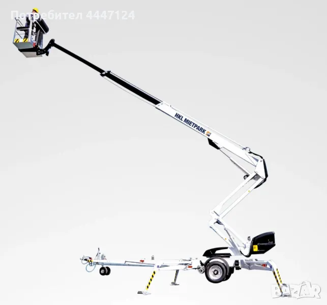 Вишка на ремарке DINO Телескопична, 18 метра, Под наем, снимка 1