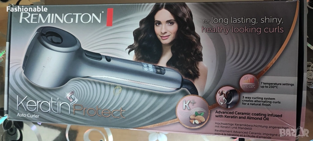  Автоматична маша за къдрене на коса Remington Keratin Protect, снимка 1