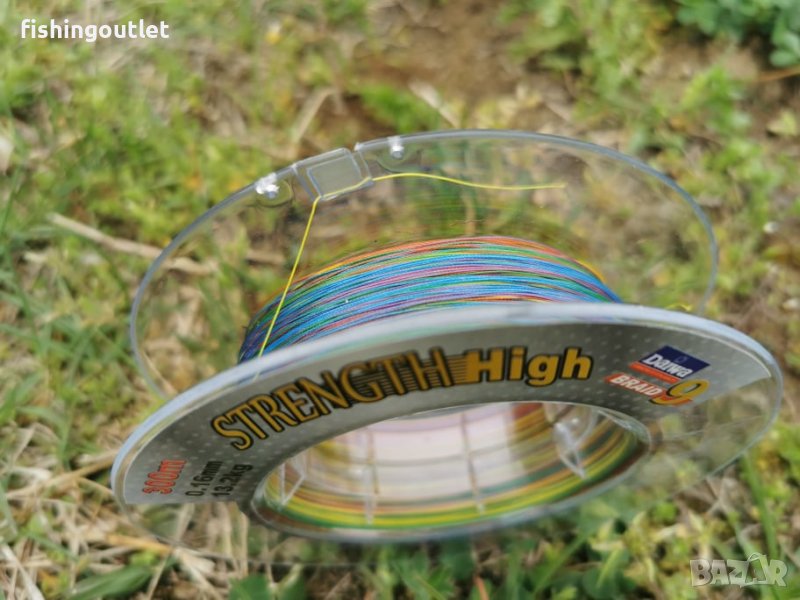 Цветно плетено влакно Daiwa . 9 нишки. 300мт, снимка 1