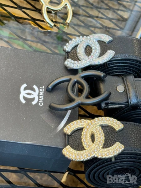 колани от естествена кожа в кутия  valentino garavani hermes guess chanel, снимка 1