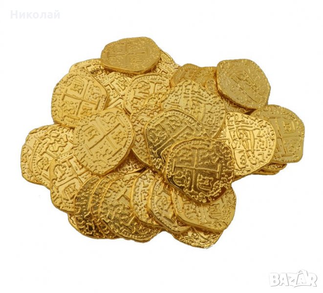 Монета реплика Испански дублон , пиратски монети , пиратско съкровище, снимка 1