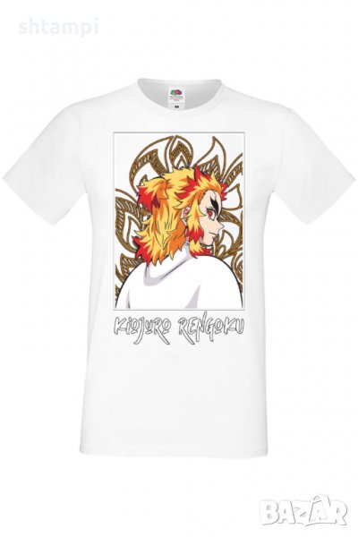 Мъжка тениска Demon Slayer Kyojuro Rengoku 03,Анимация,игра,Празник,Повод,, снимка 1