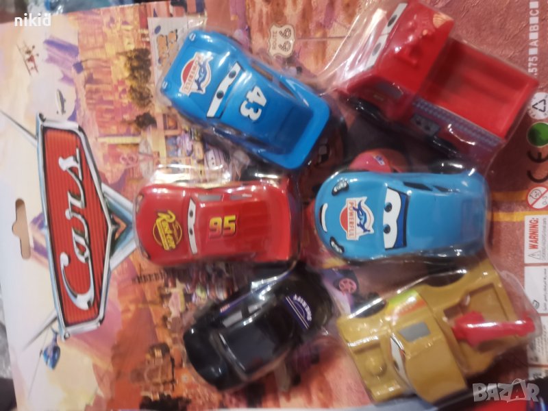 6 бр Макуин Маккуин колите McQueen cars пластмасови колички играчки за игра и торта фигурки, снимка 1