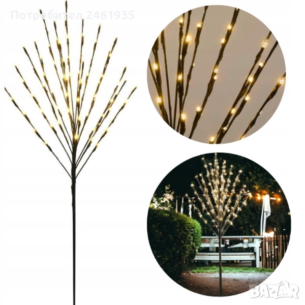 Декоративно LED дърво 110см, снимка 1