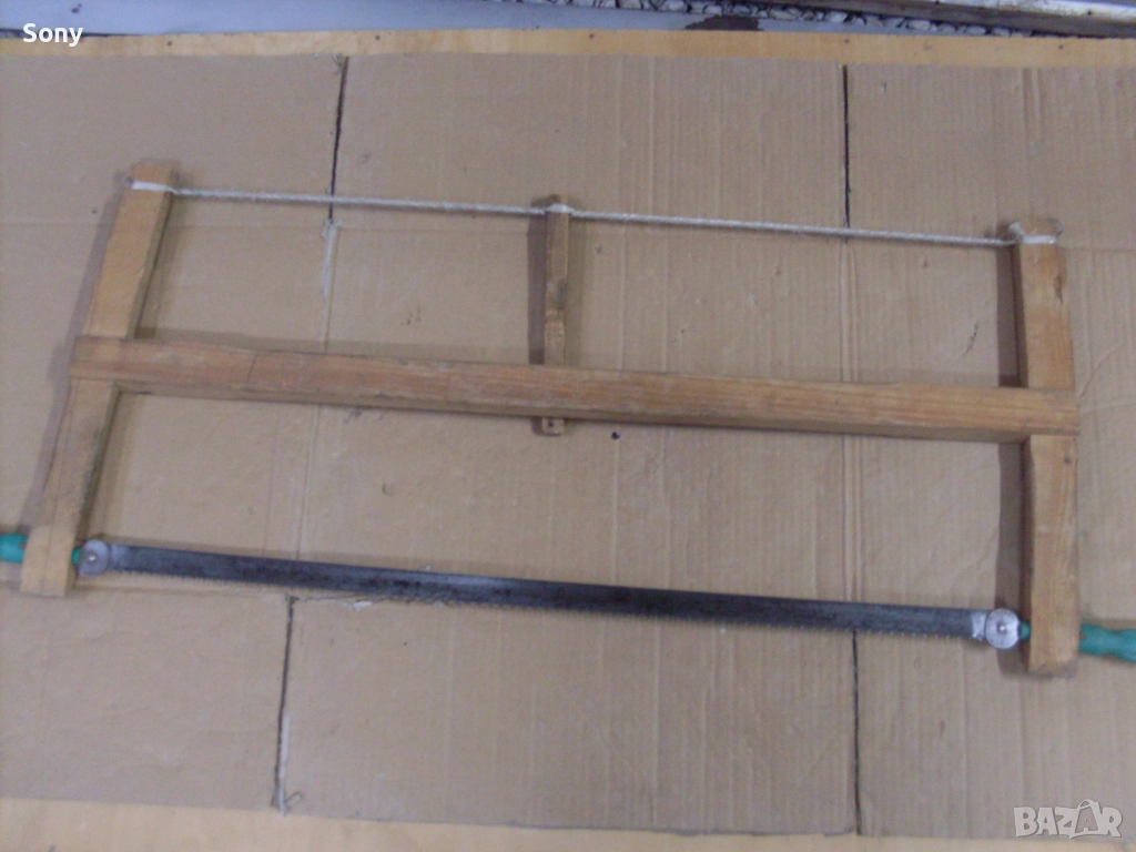 Стар български инструмент- бичкия, пелка, трион., снимка 1