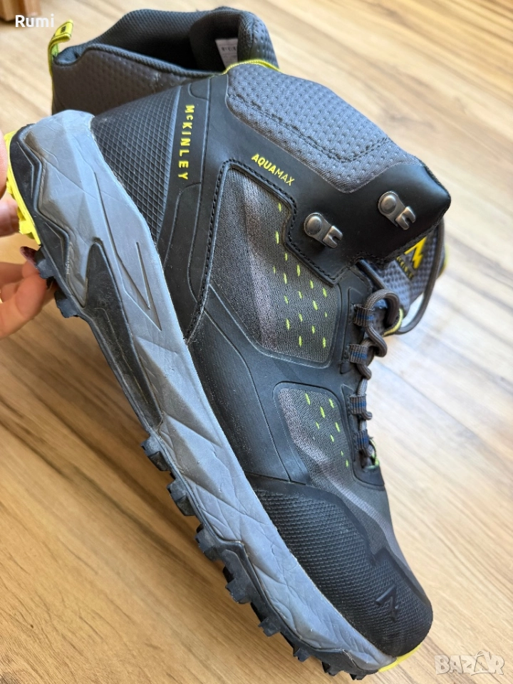 Туристически обувки Asgard MID AQX M BLACK NIGHT/GREEN LI ! 44 н, снимка 1