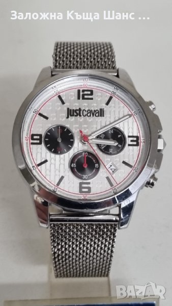 Часовник  Just Cavalli Silver Stainless Steel Chronograph , 1G175 , снимка 1
