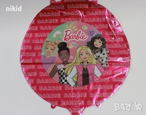 Барби barbie кукли кръгъл фолио фолиев балон хелий или въздух парти рожден ден, снимка 1