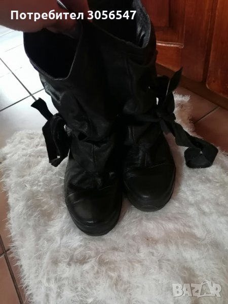 Дамски боти естествена кожа navvi, снимка 1