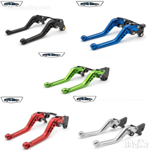 Спортни ръчки за мотор Automat, За съединител и спирачка, 2бр, Различни цветове, снимка 1