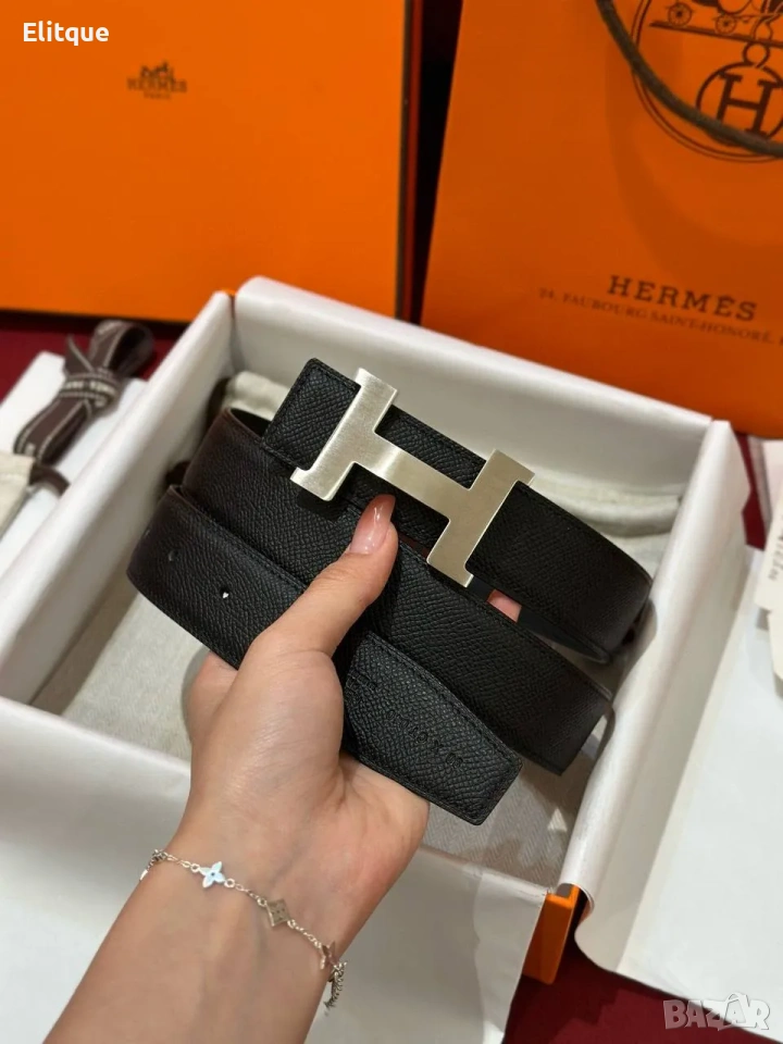 колани от естествена кожа в кутия hermes , снимка 1