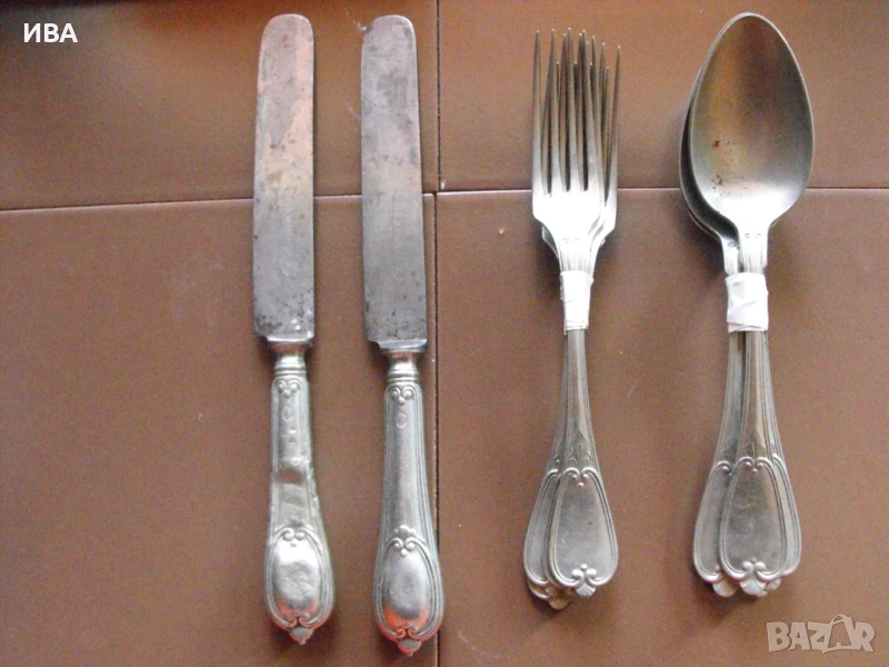 Прибори хранене на AWS WELLNER. Алпака, края на ХIX в., снимка 1