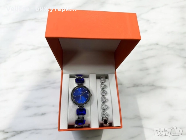 Разкошни дамски комплекти – часовник и гривна , снимка 4 - Бижутерийни комплекти - 52922092
