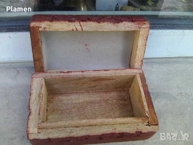 Индийска кутия дърворезба, снимка 7 - Други ценни предмети - 37401892