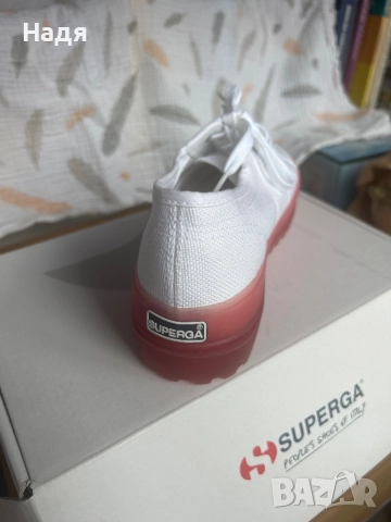 SUPERGA бели кецове 37 , чисто нови, снимка 2 - Кецове - 52477690