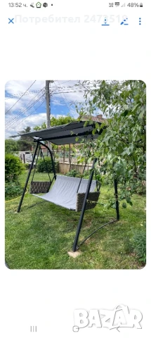 Резервен калъф за градинска люлка, снимка 2 - Градински мебели, декорация  - 50493062