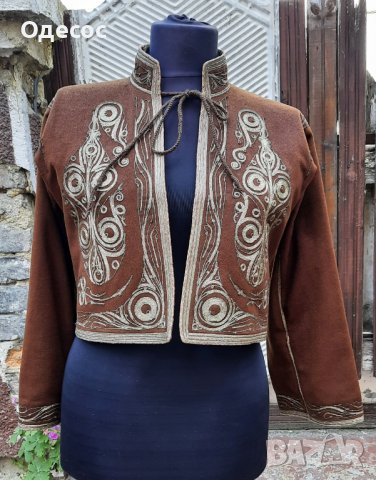 Автентична Османска връхна дреха салтамарка със сърмени конци, снимка 6 - Антикварни и старинни предмети - 31061638