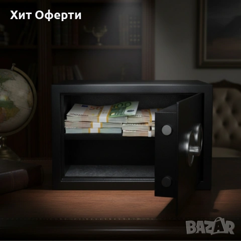 Сейф за ценности Cheffinger с цифрово заключване – 8,5L, 16L и 26L варианти, батерии и монтажни болт, снимка 4 - Други стоки за дома - 53202458