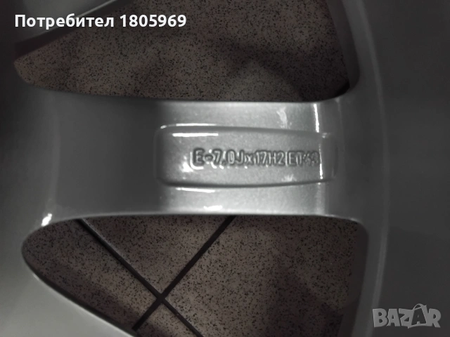 4бр. ал. джанти Audi Q3 (оригинални) 7x17 , 5x112 , ET43 , централен отвор 57,1мм, снимка 7 - Гуми и джанти - 53560785