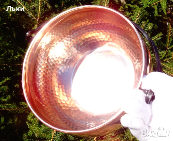 Медна тенджера Vinora,котле,менче 4 литра. , снимка 2 - Антикварни и старинни предмети - 47737319