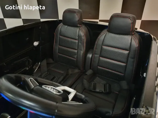  Акумулаторен Двуместна джип Audi Q5 4X4 24V батерия,MP4, снимка 8 - Електрически играчки - 50269143