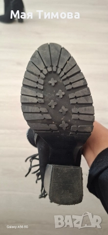 Дамски боти с ресни, снимка 5 - Дамски боти - 52399857