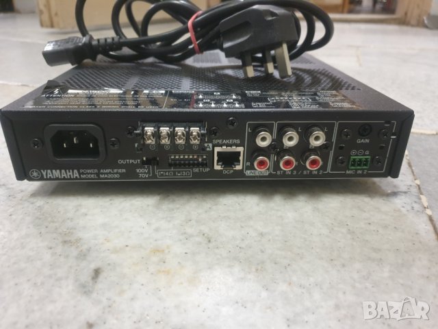 Yamaha MA2030  5-входен търговски смесител / усилвател - 30W x 2 при 70V  088 762 7637 , снимка 4 - Ресийвъри, усилватели, смесителни пултове - 35247128