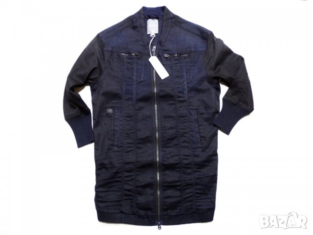 Ново и НАМАЛЕНО! G-star Raw MIDGE DENIM BOMBER Дамско Дълго Яке Размер S/М, снимка 3 - Якета - 34613048