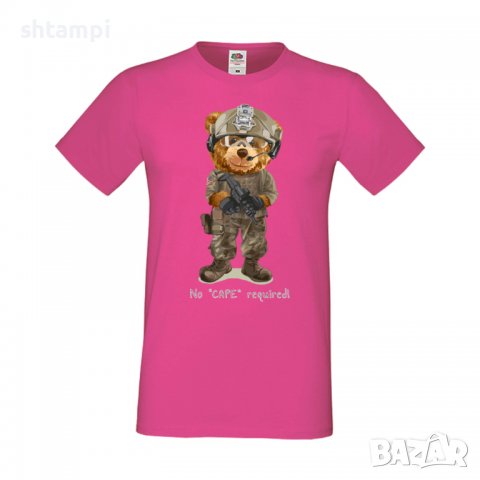 Мъжка тениска  bear No CAPE required,Мече,Меченце,Животно, Играчка,Изненада,Подарък,Повод,, снимка 9 - Тениски - 37293740