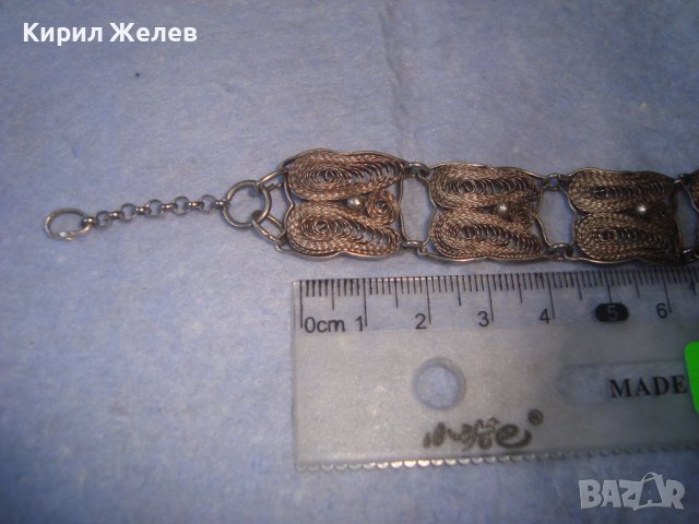 СТАРА ФИЛИГРАННА СРЕБЪРНА РЕТРО АРТ ГРИВНА ВИСОКА ПРОБА СРЕБРО 100% РЪЧНА МАЙСТОРСКА ИЗРАБОТКА 27251, снимка 9 - Антикварни и старинни предмети - 36867345