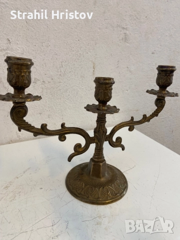 Свещници от месинг 4 бр, снимка 3 - Други ценни предмети - 51607909